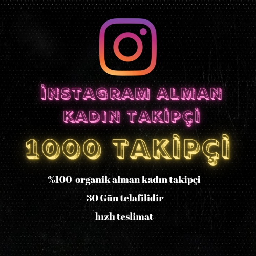  instagram alman kadın takipçi